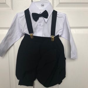 NWT 24 month baby boy tuxedo outfit